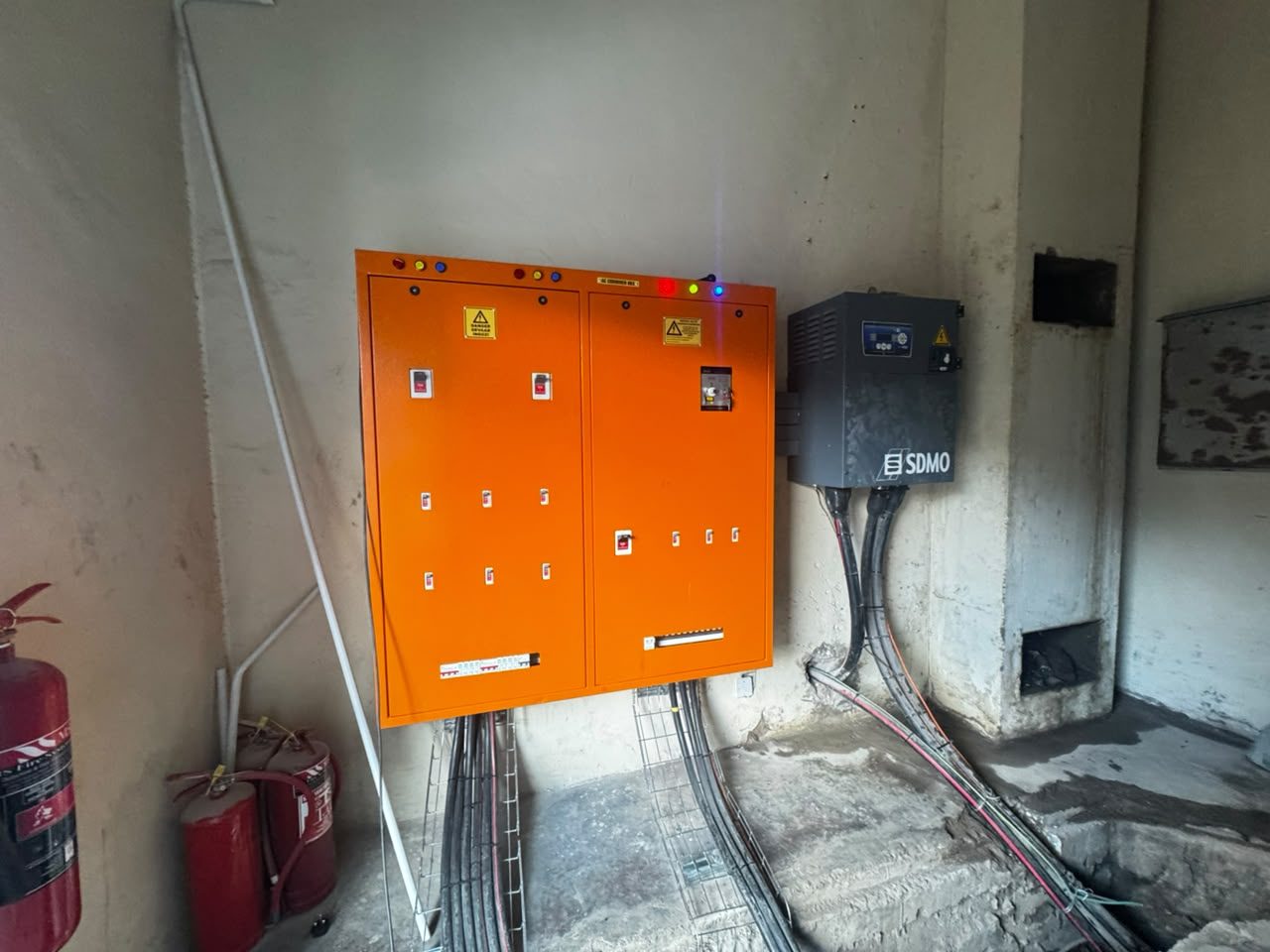 Board with generator changeover