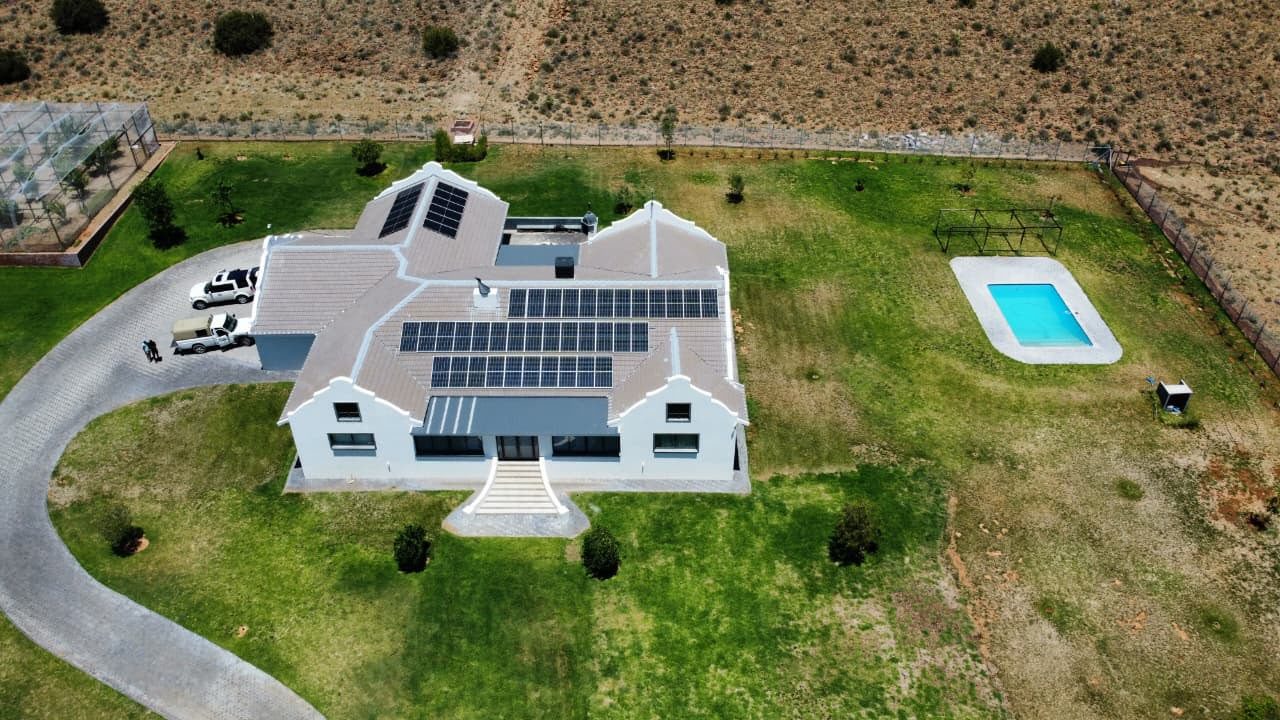 Rooftop installation with north-facing orientation